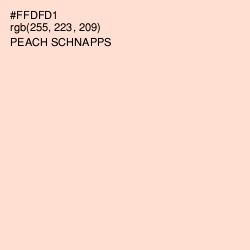 #FFDFD1 - Peach Schnapps Color Image